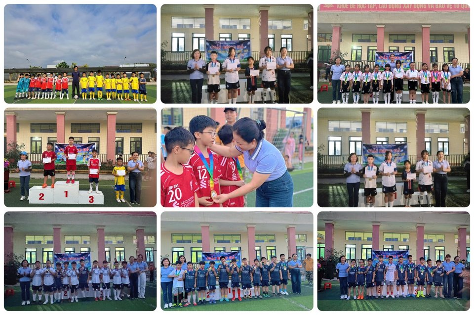 TRƯỜNG TIỂU HỌC NOONG BUA TỔ CHỨC THÀNH CÔNG GIẢI BÓNG ĐÁ HỌC SINH LẦN THỨ II, NĂM HỌC 2025 - 2026