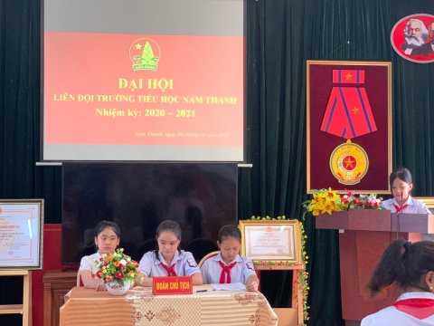 Ảnh Đại hội liên đội trường Tiểu học Nam Thanh – 5