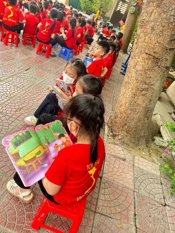 Ảnh TRƯỜNG TIỂU HỌC NAM THANH HƯỞNG ỨNG NGÀY SÁCH VÀ VĂN HÓA ĐỌC LẦN THỨ 2 NĂM 2023 – 24